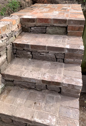 King Landscapes Gloucester Stone and Brickwork photo of brick steps