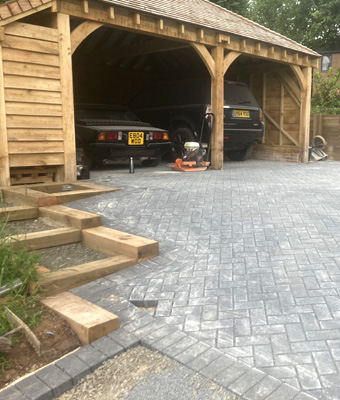 King Landscapes Gloucester Stone and Brickwork photo of carport-2