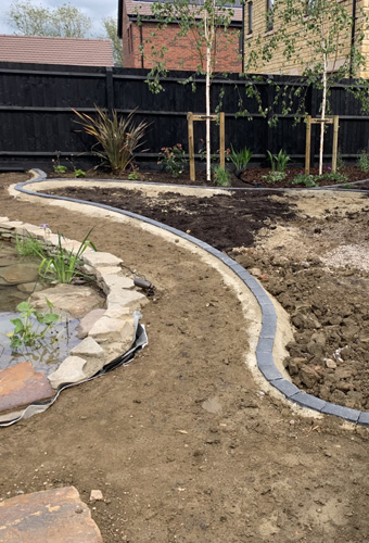 King-Landscapes-Planting-&-Turfing photo of path pre turfing